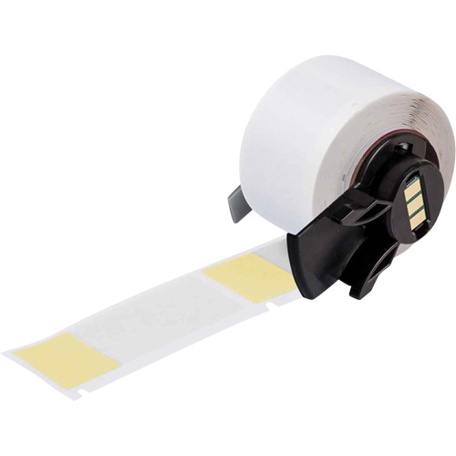 Self-Laminating Wrap-Around Wire & Cable Labels, Vinyl, 1" L x 2.5" H, White The Estey Group
