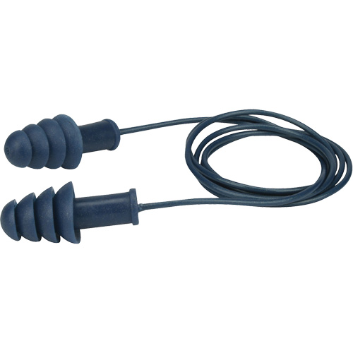 Metal-Detectable Reusable TPR Earplugs, Corded, Bulk - Box, 27 dB NRR, One-Size The Estey Group