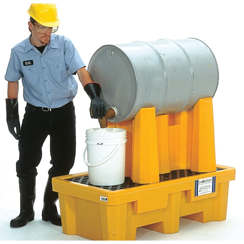 Ultra-Drum Rack 1-Drum Containment System with Drain, 52" L x 29" W x 49.5" H, 750 US gal. Capacity The Estey Group