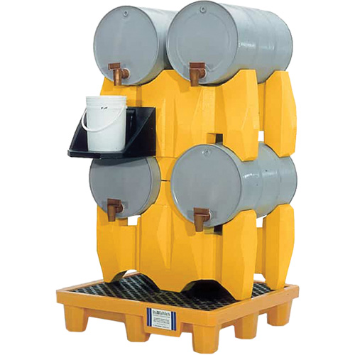 Ultra-Drum Rack 4-Drum Containment System without Drain, 53" L x 53" W x 77.8" H, 3000 US gal. Capacity The Estey Group