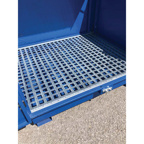 Palette de d&eacute;versement en acier avec couvercle rigide S-4 Ultra, 61" lo x 54,4" la x 52" h, Capacit&eacute; de charge 4700 lb The Estey Group