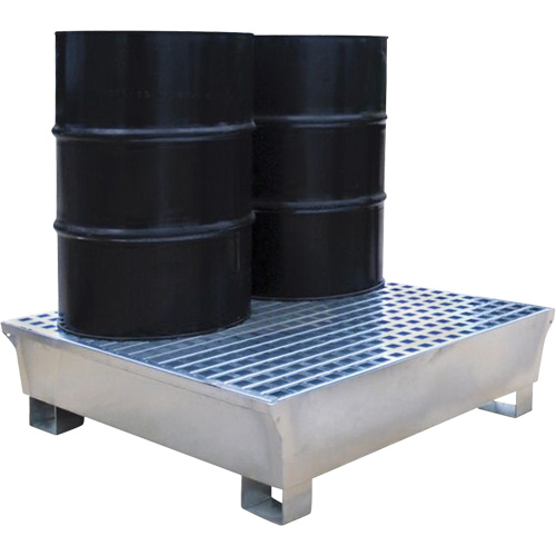 2-Drum Steel Ultra-Spill Pallet&reg;, 68 US gal. Spill Capacity, 47.2" x 31.4" x 17.4" The Estey Group
