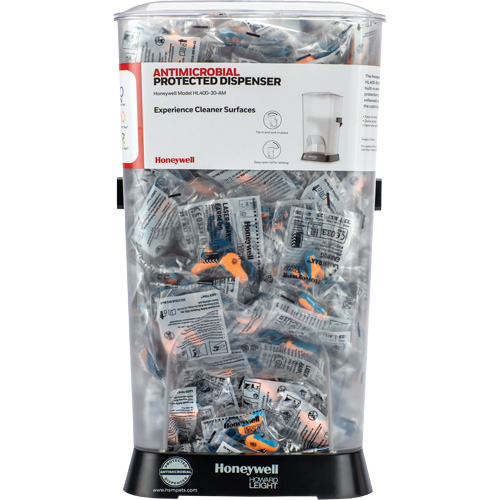 Distributeur de bouchons doreille filaires HL400 AM avec boîte de bouchons doreille LT-30 The Estey Group