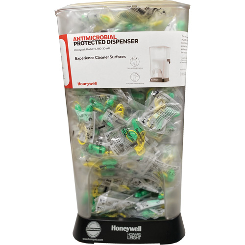 Distributeur de bouchons doreille filaires HL400 AM avec boîte de bouchons doreille LPF-30 The Estey Group