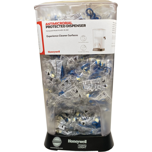 Distributeur de bouchons doreille filaires HL400 AM avec boîte de bouchons doreille TFT-30 The Estey Group