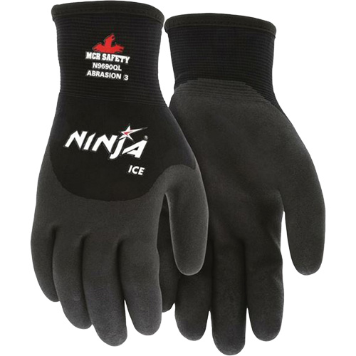 Ninja&reg; Ice Insulated Winter Gloves, Medium, HPT Coating, 15 Gauge, Nylon Shell The Estey Group