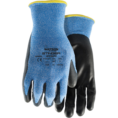 Gants anticoupures 359 Stealth Stinger, Taille Moyen, Calibre 15, Rev&ecirc;tement Polyur&eacute;thane, Enveloppe en Fibre de verre/Nylon/Spandex, ASTM ANSI niveau A2/EN 388 niveau B The Estey Group