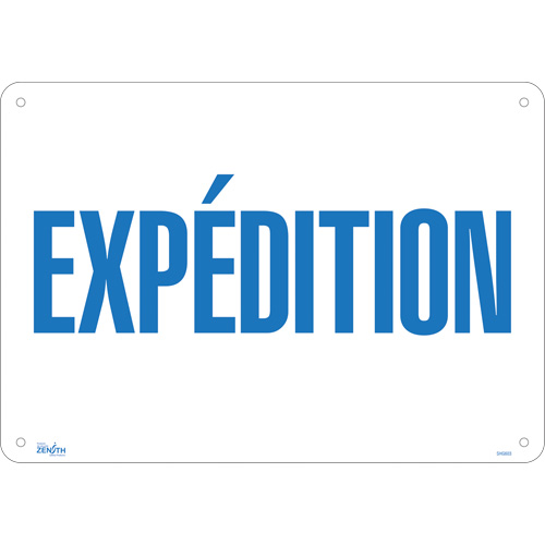 Enseigne  Exp&eacute;dition , 14" x 20", Aluminium, Français The Estey Group