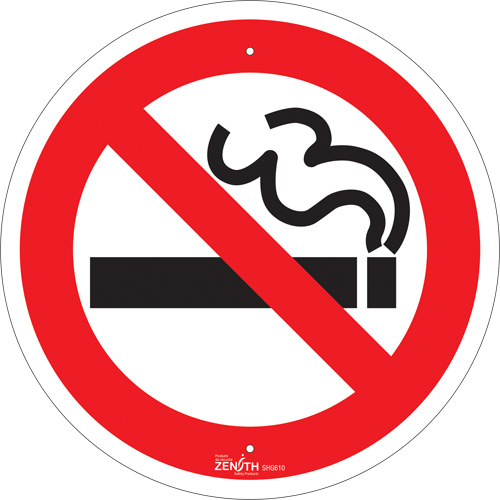 No Smoking CSA Standard Safety Sign, 12" x 12", Aluminum, Pictogram The Estey Group