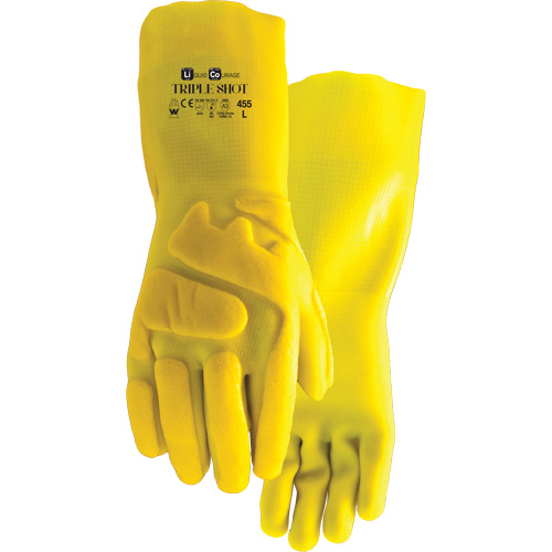 Gants r&eacute;sistant &agrave; la coupe 455 Triple Shot, Taille Grand, PVC, Doublure en Nylon The Estey Group