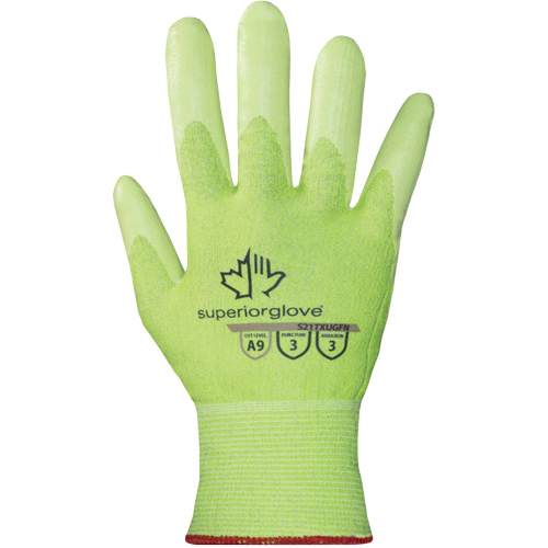 Gants haute visibilit&eacute; r&eacute;sistants &agrave; la coupe S21TXUGFN, Taille 5/2T-petit, Calibre 21, Rev&ecirc;tement Nitrile, Enveloppe en TenActiv, ASTM ANSI niveau A9 The Estey Group