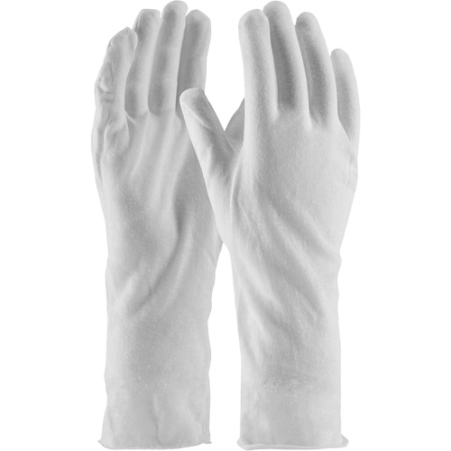 Gants d'inspection de qualit&eacute; sup&eacute;rieure CleanTeam, Coton, Poignet Non ourl&eacute;, Taille unique The Estey Group