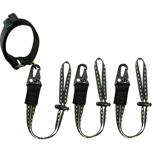 GearLink Wrist Lanyard with Interchangeable Ends, Fixed Length, Hook & Loop/Loop The Estey Group