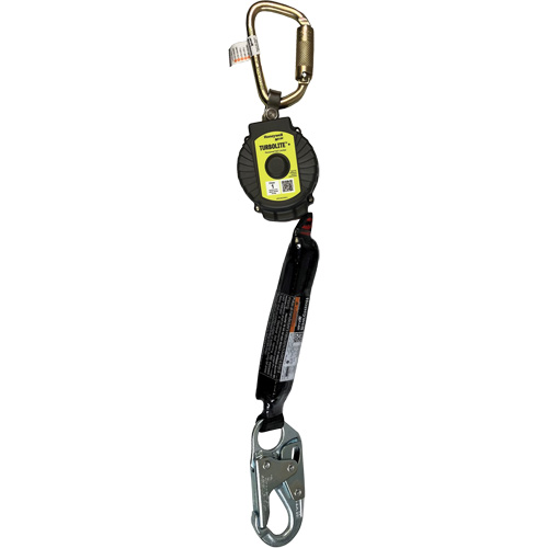 Limiteur de chute personnel TurboLite+ Miller, 6', Sangles, Stationnaire The Estey Group