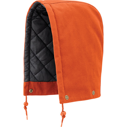 539 Capuchon pour parka, blouson aviateur ou combinaison de s&eacute;curit&eacute; matelass&eacute;e, Orange, Coton The Estey Group