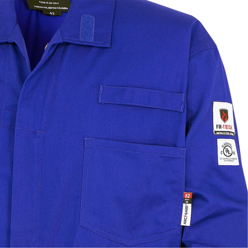 7779T FR-Tech&reg; 88/12 Arc Rated Flame Resistant Coveralls, Size 40 (Tall), Royal Blue, 10 cal/cm² The Estey Group