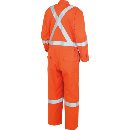 7708AT "The Rock" FR-Tech&reg; High Visibility FR/Arc Rated Coveralls, Size 40 (Tall), High Visibility Orange, 10 cal/cm² The Estey Group