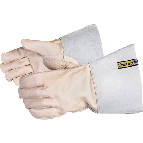 Gants pour soudeur avec coutures externes en Kevlar, Cuir de vache refendu, Taille 7 The Estey Group