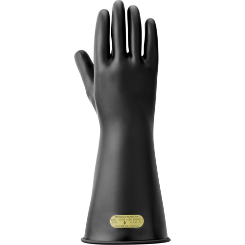 Electrical Insulating Gloves, ASTM Class 00, Size 8.5, 14" L The Estey Group