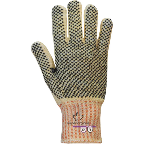 Gants r&eacute;sistants &agrave; la coupe Contender SPGRK2D, Taille Petit, Calibre 7, Rev&ecirc;tement PVC, Enveloppe en Kevlar/Fil technique, ASTM ANSI niveau A6 The Estey Group