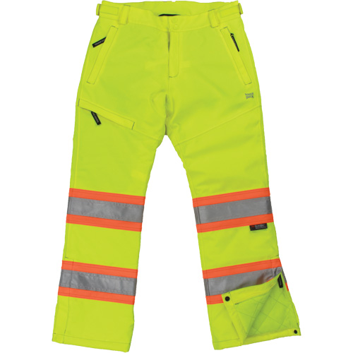 Womens Insulated Flex Safety Pant, Polyester, Large, High Visibility Lime-Yellow The Estey Group
