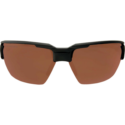 Lunettes de s&eacute;curit&eacute; Pumori, Lentille Cuivre, Anti-&eacute;gratignures/Polaris&eacute;, ANSI Z87+/MCEPS GL-PD 10-12/R&eacute;pond ou surpasse la norme CSA Z94.3 The Estey Group
