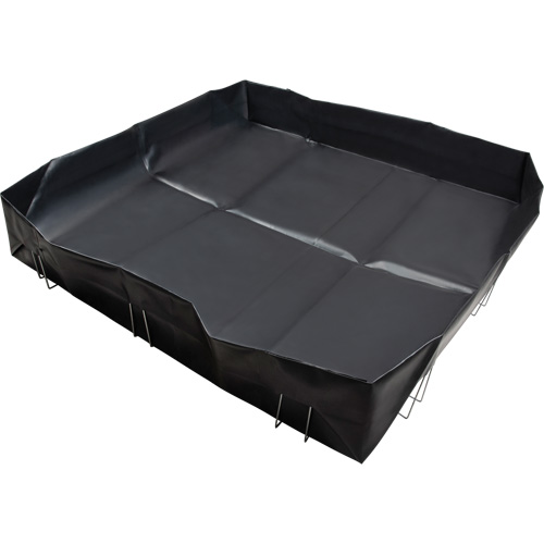 Berme &agrave; support en fil m&eacute;tallique, Capacit&eacute; 748 gal. US, 10' la x 10' lo x 12" h, Support en L The Estey Group
