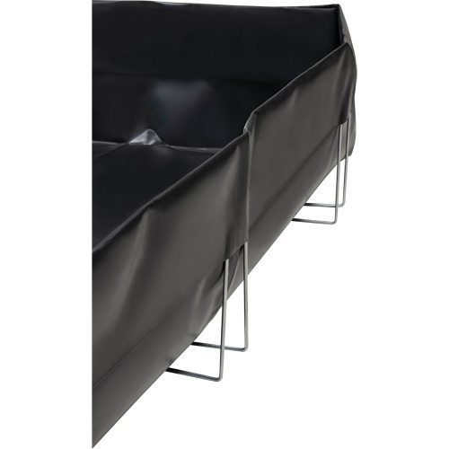 Berme &agrave; support en fil m&eacute;tallique, Capacit&eacute; 748 gal. US, 10' la x 10' lo x 12" h, Support en L The Estey Group
