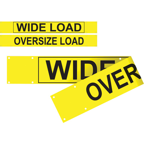 Double Sided Wide Load/Oversized Load Banner, Vinyl, 96" W x 12" H The Estey Group