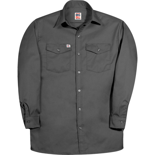 Premium Long-Sleeve Work Shirt, Men's, 2X-Large, Charcoal The Estey Group