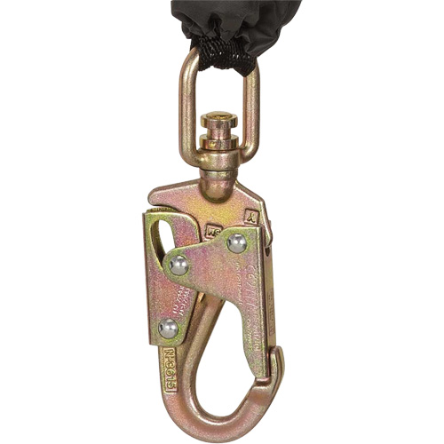 SRL-73302-10LE Cordage de s&eacute;curit&eacute; autor&eacute;tractable, 10', Acier galvanis&eacute;, Pivotant The Estey Group