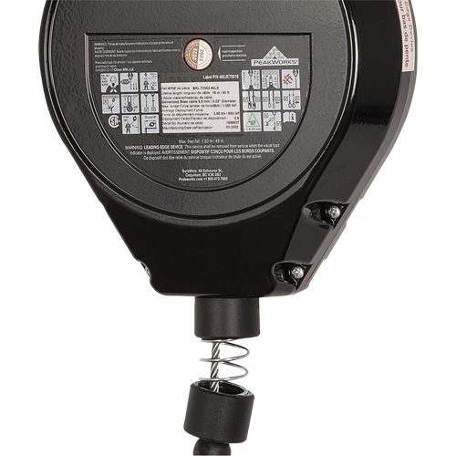 SRL-73302-60LE Cordage de s&eacute;curit&eacute; autor&eacute;tractable, 60', Acier galvanis&eacute;, Pivotant The Estey Group