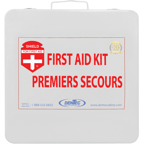 Trousse de premiers soins Shield, R&eacute;pond ou surpasse la norme CSA Z1220-24 type 2 environnements &agrave; faible risque, Moyen (26-50 travailleurs) The Estey Group