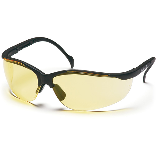 Lunettes de s&eacute;curit&eacute; &agrave; demi-monture Venture II, Lentille Ambr&eacute;e, ANSI Z87+/MCEPS GL-PD 10-12/R&eacute;pond ou surpasse la norme CSA Z94.3 The Estey Group