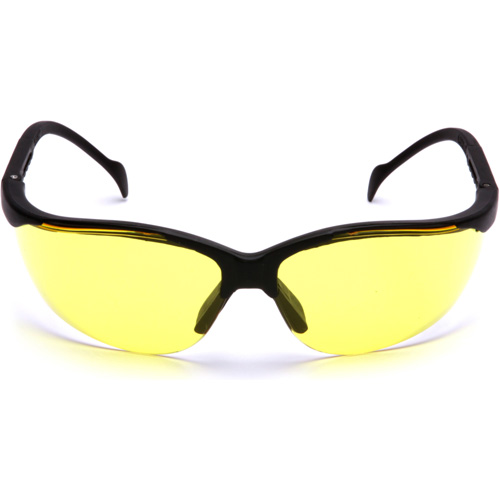 Lunettes de s&eacute;curit&eacute; &agrave; demi-monture Venture II, Lentille Ambr&eacute;e, ANSI Z87+/MCEPS GL-PD 10-12/R&eacute;pond ou surpasse la norme CSA Z94.3 The Estey Group