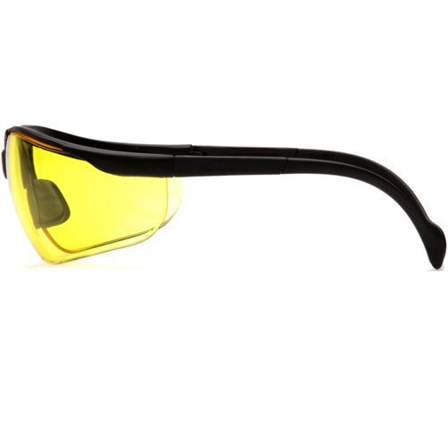 Lunettes de s&eacute;curit&eacute; &agrave; demi-monture Venture II, Lentille Ambr&eacute;e, ANSI Z87+/MCEPS GL-PD 10-12/R&eacute;pond ou surpasse la norme CSA Z94.3 The Estey Group