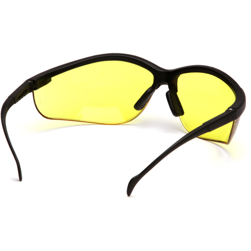 Lunettes de s&eacute;curit&eacute; &agrave; demi-monture Venture II, Lentille Ambr&eacute;e, ANSI Z87+/MCEPS GL-PD 10-12/R&eacute;pond ou surpasse la norme CSA Z94.3 The Estey Group