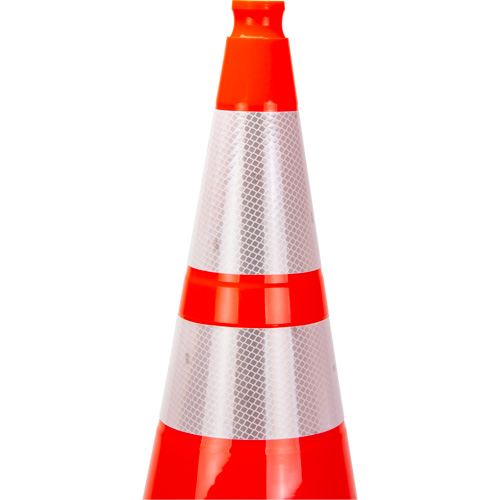 Premium Traffic Cone, 28", Orange, 4" & 6" Reflective Collar(s) The Estey Group