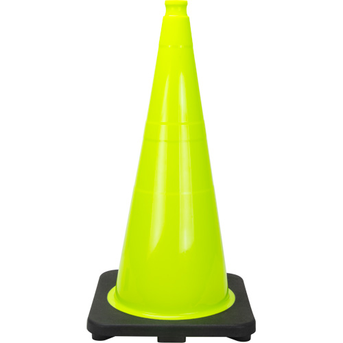 C&ocirc;ne de signalisation de premi&egrave;re qualit&eacute;, 28", Vert lime The Estey Group