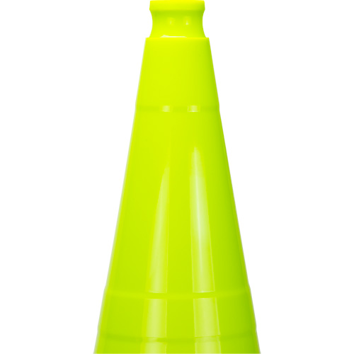 C&ocirc;ne de signalisation de premi&egrave;re qualit&eacute;, 28", Vert lime The Estey Group