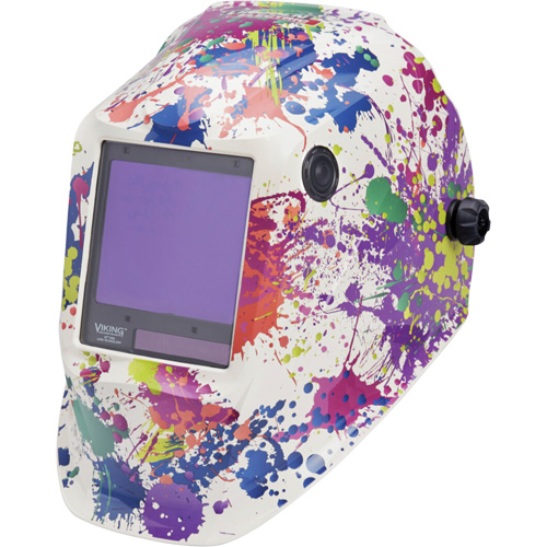 VIKING 3350 Creative Spark Welding Helmet, 3.74" L x 3.34" W View Area, 5 - 13 Shade Range The Estey Group