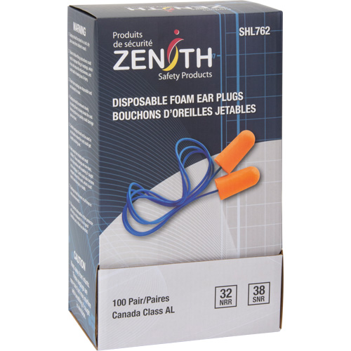 Foam Earplugs, Pair - Polybag, Corded The Estey Group