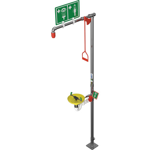 Douche combin&eacute;e avec cuvette ouverte en ABS et entr&eacute;e sup&eacute;rieure, Socle The Estey Group