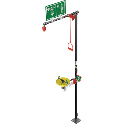 Douche combin&eacute;e avec cuvette ouverte en ABS et entr&eacute;e sup&eacute;rieure, Socle The Estey Group