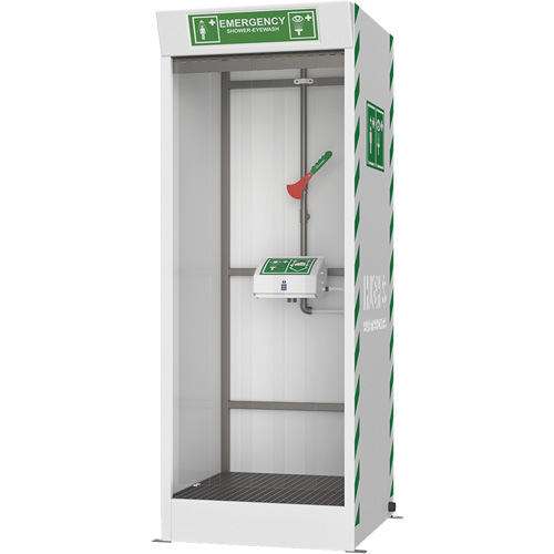 Cabine de douche d'urgence et douche oculaire/faciale couvert The Estey Group