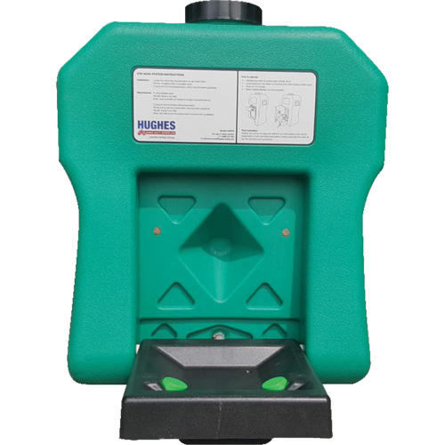 Poste de douche oculaire portable autonome, Aliment&eacute; par gravit&eacute;, Capacit&eacute; 16 gal., Conformit&eacute; ANSI Z358.1 The Estey Group