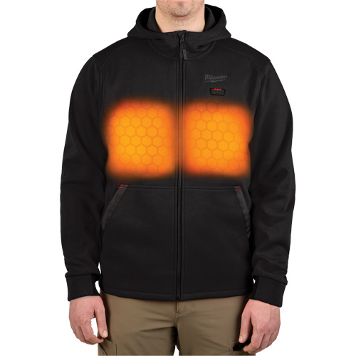M12 Heated Hoodie (Jacket Only), Men's, Medium, Black, Poly-Cotton The Estey Group