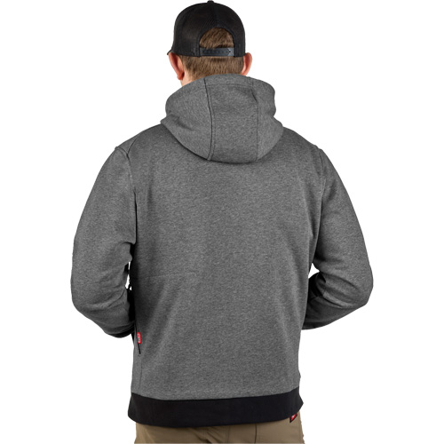 M12 Heated Hoodie with Battery, Men's, Large, Grey, Poly-Cotton The Estey Group