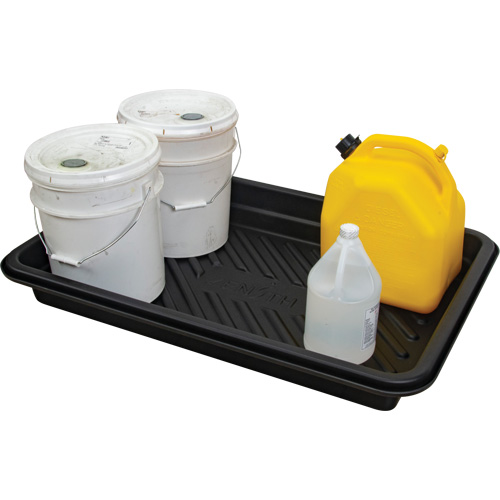 Plateau pour les d&eacute;versements, 24" lo x 36" la x 4,5" h, Cap. de d&eacute;versement 18 gal. US The Estey Group