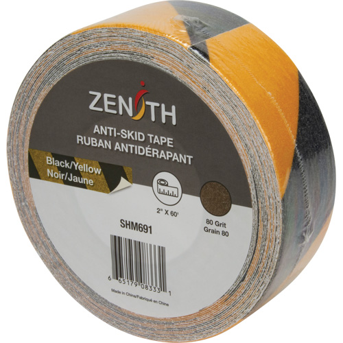 Anti-Skid Tape, 2" x 60', Black & Yellow The Estey Group